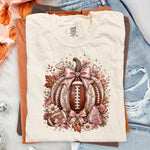 Football Patch Pumpkin DTF Transfer DTF Heat Press Transfer from Sweet Tee Transfers