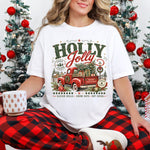Holly Jolly Retro Christmas DTF Transfer DTF Heat Press Transfer from Sweet Tee Transfers