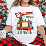 Christmas Movie Junkie DTF Transfer DTF Heat Press Transfer from Sweet Tee Transfers