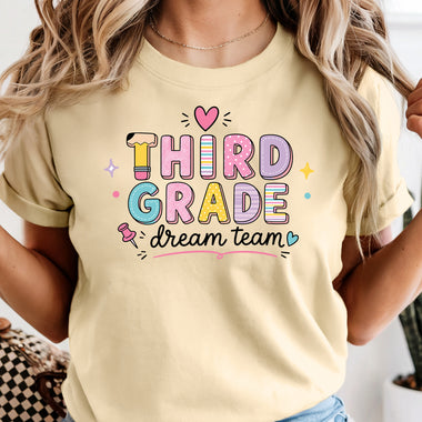 Third Grade Dream Team DTF Transfer DTF Heat Press Transfer from Sweet Tee Transfers