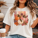 Rose Pumpkins Faux Embroidery Fall DTF Transfer DTF Heat Press Transfer from Sweet Tee Transfers