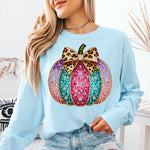 Pumpkin Faux Rhinestone DTF Transfer DTF Heat Press Transfer from Sweet Tee Transfers