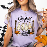 Cozy Sheets and Spooky Treats DTF Transfer DTF Heat Press Transfer from Sweet Tee Transfers