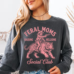 Feral Moms Social Club DTF Transfer DTF Heat Press Transfer from Sweet Tee Transfers