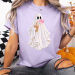 Sparkly Ghost Gum With Coffee DTF Transfer DTF Heat Press Transfer from Sweet Tee Transfers