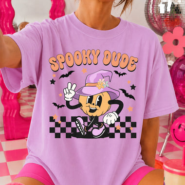 Spooky Dude Checkered DTF Transfer DTF Heat Press Transfer from Sweet Tee Transfers