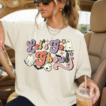 Let's Go Ghouls Distressed DTF Transfer DTF Heat Press Transfer from Sweet Tee Transfers