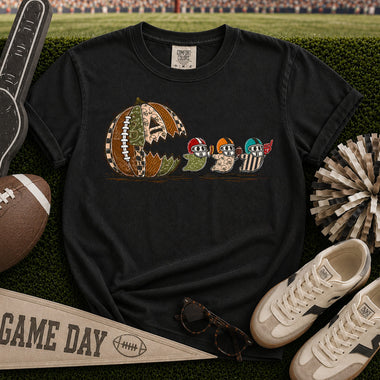Football Pac Man Pumpkin Ghost DTF Transfer DTF Heat Press Transfer from Sweet Tee Transfers