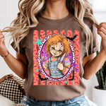 Horror Chucky Stripes DTF Transfer DTF Heat Press Transfer from Sweet Tee Transfers