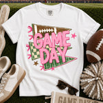 Pink Game Day Pennants DTF Transfer DTF Heat Press Transfer from Sweet Tee Transfers