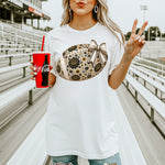 Black and Gold Floral Football DTF Transfer – Coquette DTF Heat Press Transfer from Sweet Tee Transfers