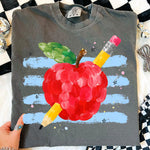 Preppy Fingerpaint Apple DTF Transfer DTF Heat Press Transfer from Sweet Tee Transfers