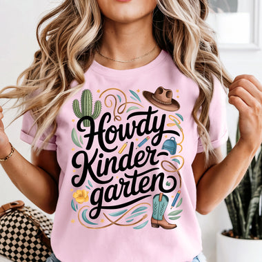 Howdy Kindergarten DTF Transfer DTF Heat Press Transfer from Sweet Tee Transfers