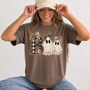 Boo Lace Ghosts DTF Transfer DTF Heat Press Transfer from Sweet Tee Transfers