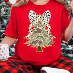 Camo Tree with Bow DTF Transfer DTF Heat Press Transfer from Sweet Tee Transfers