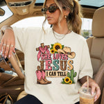 She Loves Jesus I Can Tell DTF Transfer DTF Heat Press Transfer from Sweet Tee Transfers