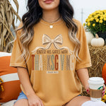 Enter His Gates with Thanksgiving DTF Transfer DTF Heat Press Transfer from Sweet Tee Transfers