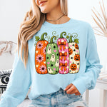 Whimsical Halloween Pumpkins DTF Transfer DTF Heat Press Transfer from Sweet Tee Transfers