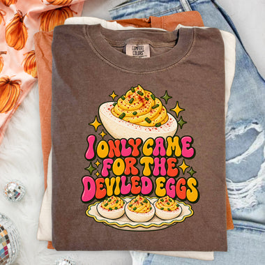 I Only Came for the Deviled Eggs DTF Transfer DTF Heat Press Transfer from Sweet Tee Transfers