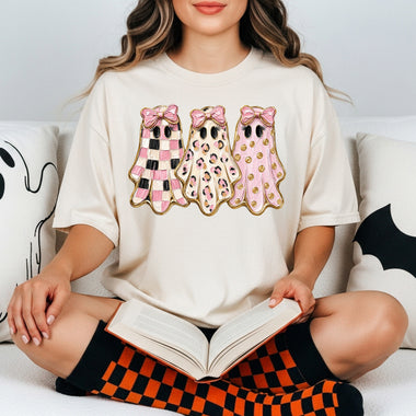 Ghosts Preppy Coquette Bow Brushstrokes DTF Transfer DTF Heat Press Transfer from Sweet Tee Transfers