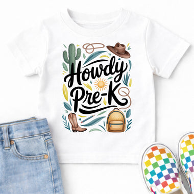 Howdy Pre-K DTF Transfer DTF Heat Press Transfer from Sweet Tee Transfers