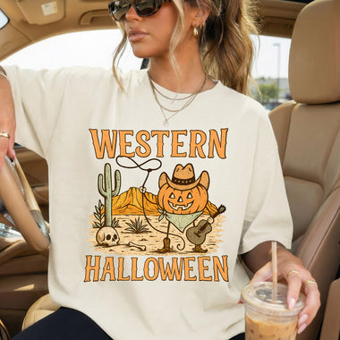 Western Halloween DTF Transfer DTF Heat Press Transfer from Sweet Tee Transfers