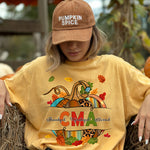 CMA Fall Pumpkin Thankful Grateful Blessed DTF Transfer DTF Heat Press Transfer from Sweet Tee Transfers