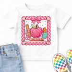Pink Teacher Frame DTF Transfer DTF Heat Press Transfer from Sweet Tee Transfers