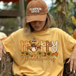 Happy Thanksgiving Turkey DTF Transfer DTF Heat Press Transfer from Sweet Tee Transfers