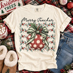 Merry Teacher DTF Transfer DTF Heat Press Transfer from Sweet Tee Transfers
