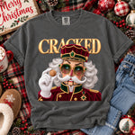 Glam Nutcracker Cracked Christmas DTF Transfer DTF Heat Press Transfer from Sweet Tee Transfers