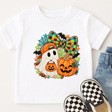 Boy Ghost Pumpkin DTF Transfer DTF Heat Press Transfer from Sweet Tee Transfers