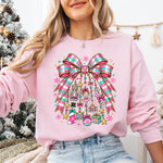Bright Christmas Charm Bow DTF Transfer DTF Heat Press Transfer from Sweet Tee Transfers