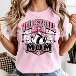 Volleyball Mom Pink Bow DTF Transfer DTF Heat Press Transfer from Sweet Tee Transfers
