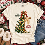 The Season the Reason Tree Cross DTF Transfer DTF Heat Press Transfer from Sweet Tee Transfers