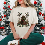 Merry Christmas Hunting DTF Transfer DTF Heat Press Transfer from Sweet Tee Transfers
