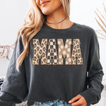 MAMA Mixed Pattern Faux Applique DTF Transfer DTF Heat Press Transfer from Sweet Tee Transfers