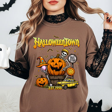 Halloween Town Pumpkin Skellie DTF Transfer DTF Heat Press Transfer from Sweet Tee Transfers