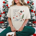 It's the Most Wonderful Time of the Year Snowman DTF Transfer DTF Heat Press Transfer from Sweet Tee Transfers