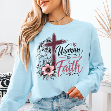 Woman of Faith DTF Transfer DTF Heat Press Transfer from Sweet Tee Transfers