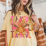 Preppy Turkey Thankful DTF Transfer DTF Heat Press Transfer from Sweet Tee Transfers