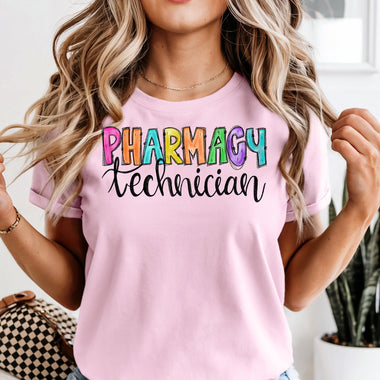 Pharmacy Technician Brights DTF Transfer DTF Heat Press Transfer from Sweet Tee Transfers