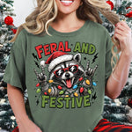 Feral and Festive Rocker Raccoon DTF Transfer DTF Heat Press Transfer from Sweet Tee Transfers