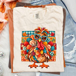 Turkey with Glasses DTF Transfer DTF Heat Press Transfer from Sweet Tee Transfers