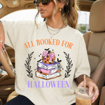 All Booked for Halloween DTF Transfer DTF Heat Press Transfer from Sweet Tee Transfers