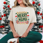 Merry MAMA Christmas Vibes DTF Transfer DTF Heat Press Transfer from Sweet Tee Transfers