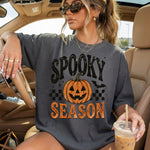 Spooky Season Checkered DTF Transfer DTF Heat Press Transfer from Sweet Tee Transfers