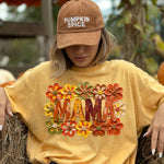 MAMA Fall Floral DTF Transfer DTF Heat Press Transfer from Sweet Tee Transfers