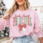 Coquette Santa's Favorite Principal DTF Transfer DTF Heat Press Transfer from Sweet Tee Transfers