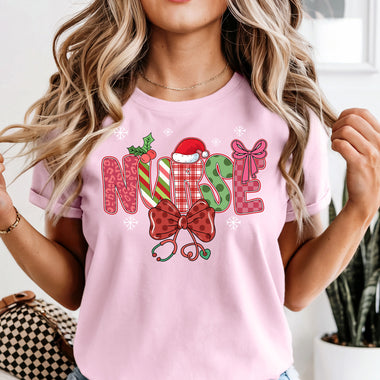 Nurse Christmas DTF Transfer DTF Heat Press Transfer from Sweet Tee Transfers